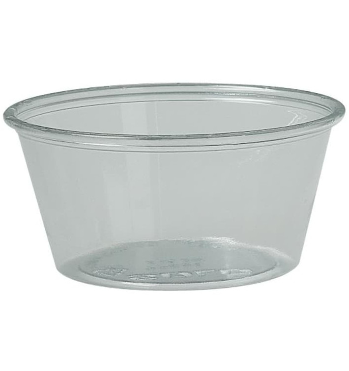 Tarrina de Plastico PET para Salsas 100ml Ø74mm (2500 Uds)