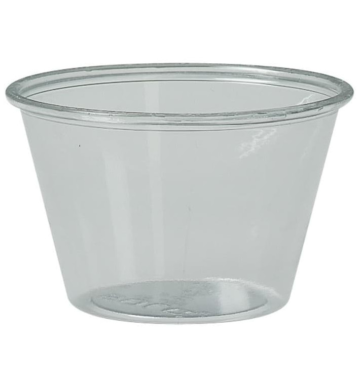 Tarrina de Plastico PET para Salsas 120ml Ø74mm (250 Uds)
