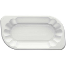 Bandeja de Plastico PS Blanca 250ml (1500 Uds)
