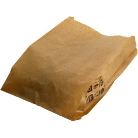 BOLSA PAPEL KRAFT 3 LB - 12cm x 23cm GRAMAJE 60 - FUELLE 6.2 - PAQ 100 UND  Ref