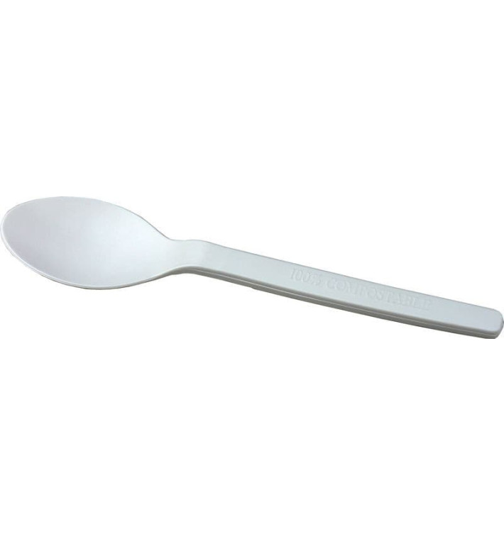 Cucharilla Café Biodegradable PLA Natural 120mm (50 Uds)