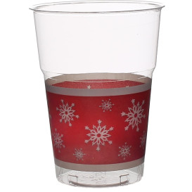 Vaso Plastico "Diamant" PS Cristal Copo de Nieve 200ml (10 Uds)