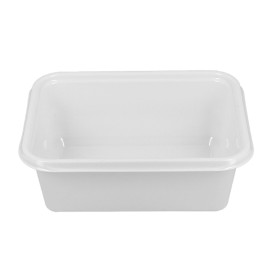Bandeja de Plastico PS Blanca 127x91x42mm 300ml (100 Uds)