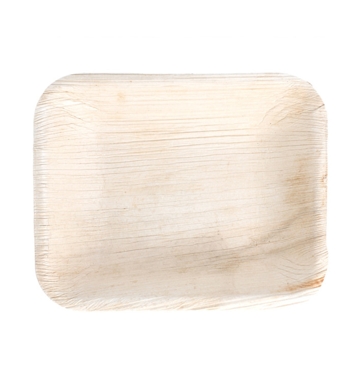 Bandeja Rectangular Hoja de Palma 16x12,5x3cm (25 Uds)