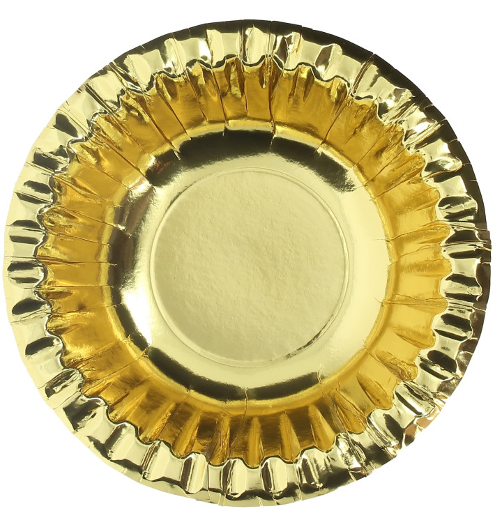 Bol de Cartón "Party" Oro Ø160mm (6 Uds)