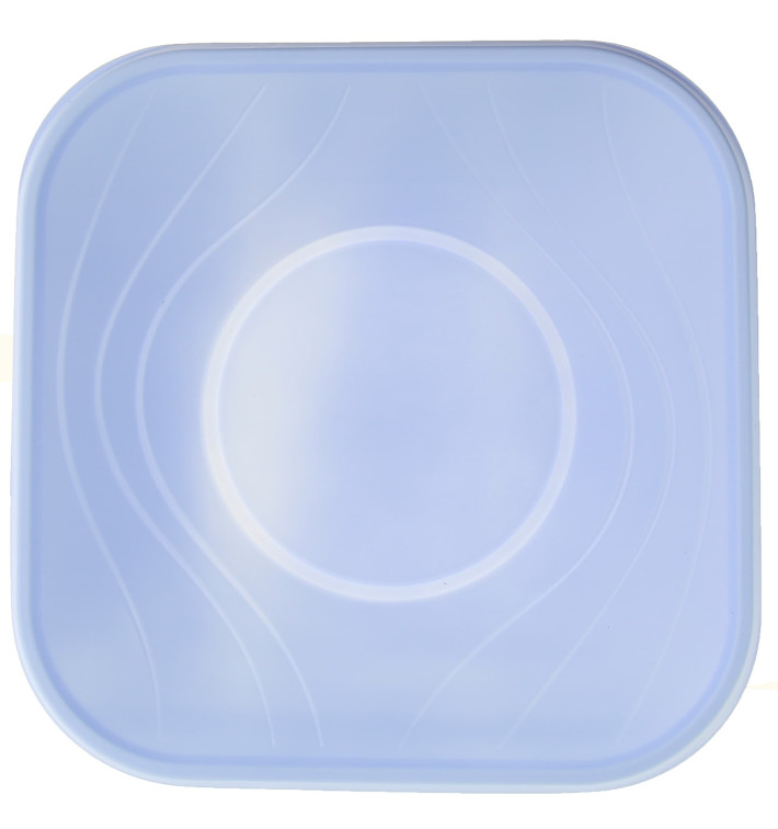 Bol de Plastico PP "X-Table" Cuadrado Violeta 180x180mm (8 Uds)