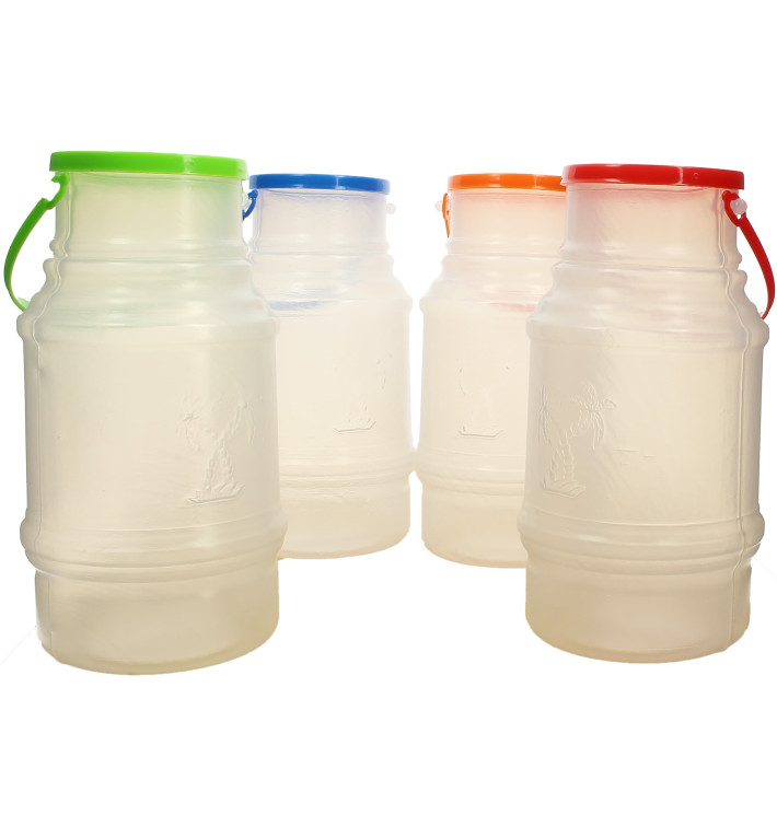 Garrafa Transp. Translúcida con Asa 1000 ml (50 Uds)
