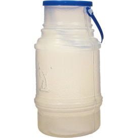 Garrafa Transp. Translúcida con Asa 1000 ml (10 Uds)