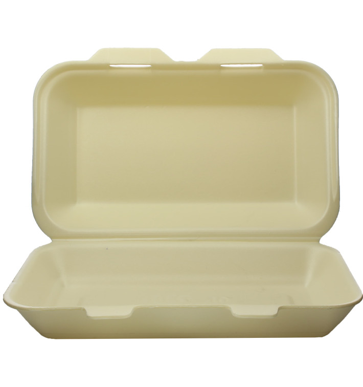 Envase Foam LunchBox Champagne 240x155x70mm (125 Uds)