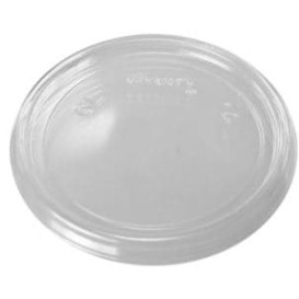 Tapa Plana de Plastico Transparente Ø7,4cm (100 Uds)