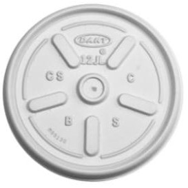 Tapa de Plastico PS Plana para Foam Ø8,9cm (100 Uds)