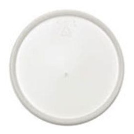 Tapa de Plastico PS Trans. Plana para Foam Ø12,7cm (100 Uds)