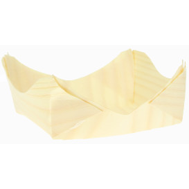 Bandeja de Hojuela de Pino 100x100x35mm (100 Uds)
