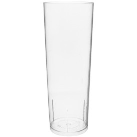 Vaso Tubo de Plastico Cristal PS 300 ml (10 Uds)