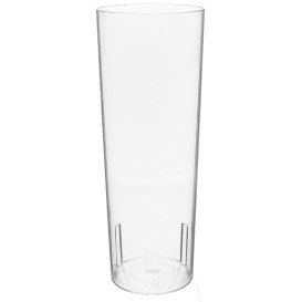 Vaso Tubo de Plastico Cristal PS 330 ml (10 Uds)