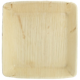 Plato Hondo Cuadrado Hoja de Palma 16x16cm (100 Uds)