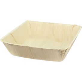 Plato honfo cuadrado hoja de palma