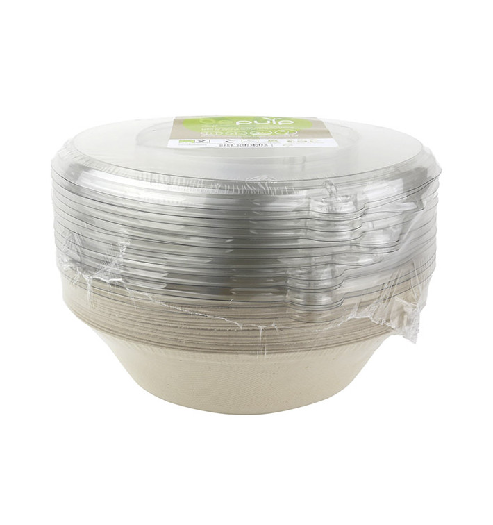 Kit Bols Caña de Azúcar+tapa Ø210x60mm (6 Kits) Kit Bols Caña de Azúcar+tapa Ø210x60mm (6 Kits)