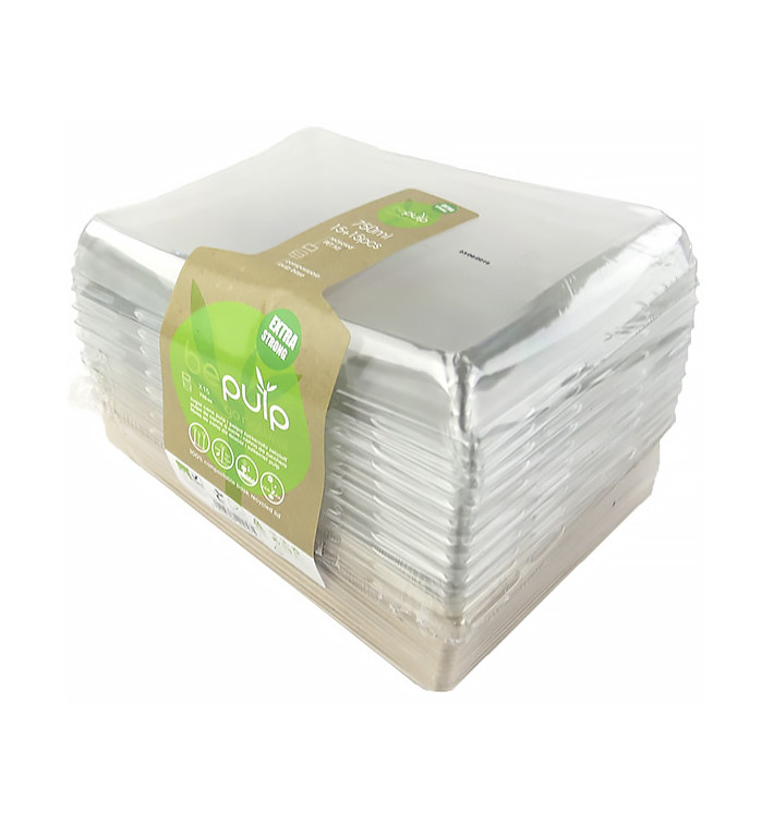Kit Bandejas Caña de Azúcar+tapa 220x160x60mm (1 Kit) Kit Bandejas Caña de Azúcar+tapa 220x160x60mm (1 Kit)