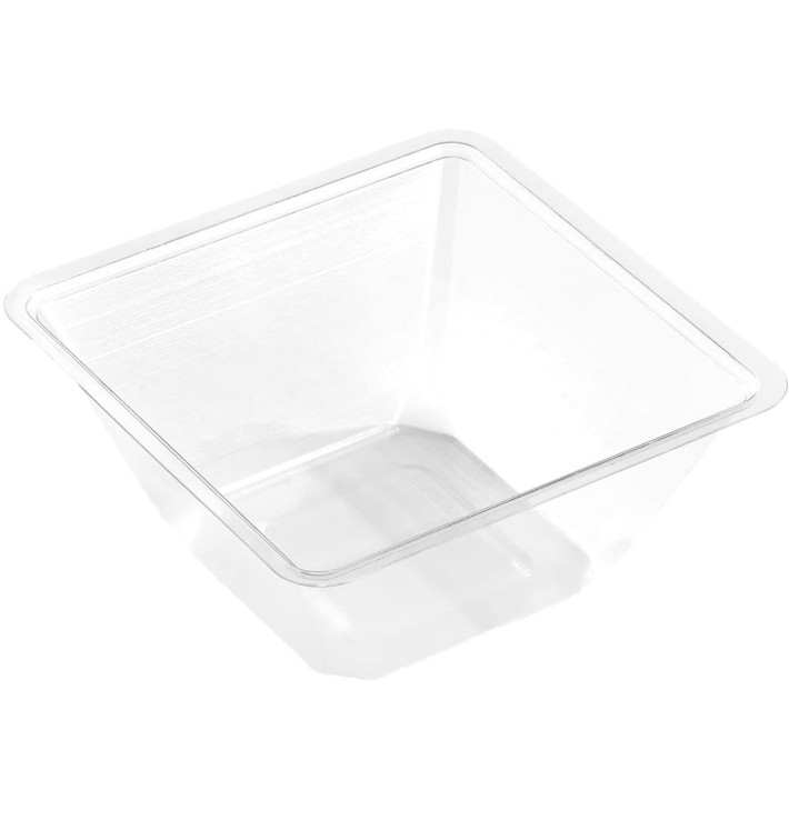 Bol mini de Plástico PET 250ml 90x90x60mm (50 Uds)