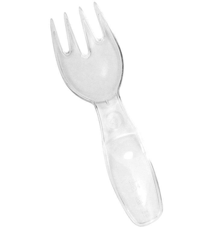 Minitenedor de Plastico Degustacion Large 10cm (250 Uds)