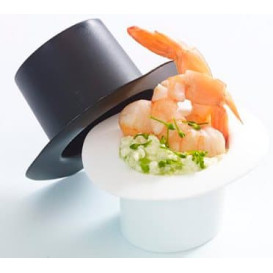 Sombrero Degustación Hot Form Blanco PP 60ml (24 Uds)