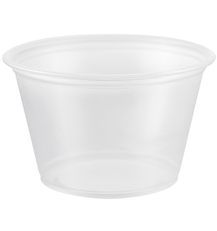 Tarrina de Plastico PP para Salsas 120ml Ø73mm (125 Uds) 