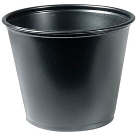 Tarrina de Plastico PP para Salsas Negra 165ml Ø73mm (2500 Uds) 