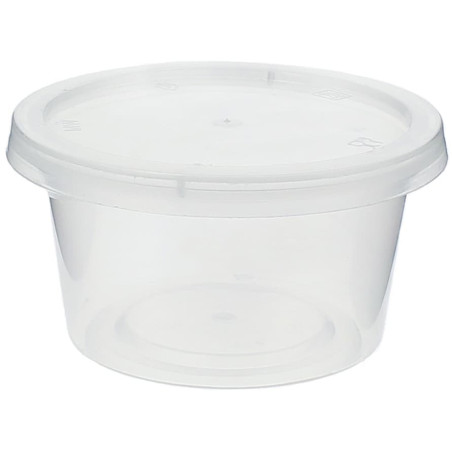 Tarrina PP Transparente para Salsas con Tapa 120ml (1.000 Uds)