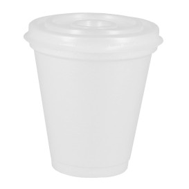 Vaso Termico Foam EPS 7Oz/200ml Blanco + Tapa (800 Uds)