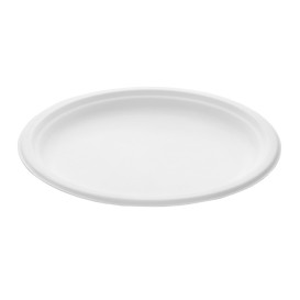 Plato Caña de Azucar Blanco Ø260mm (50 Uds)