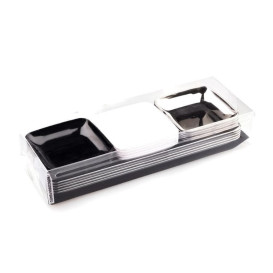 Kit Platos y Bandejas Plastico Degustación (1 Kit)