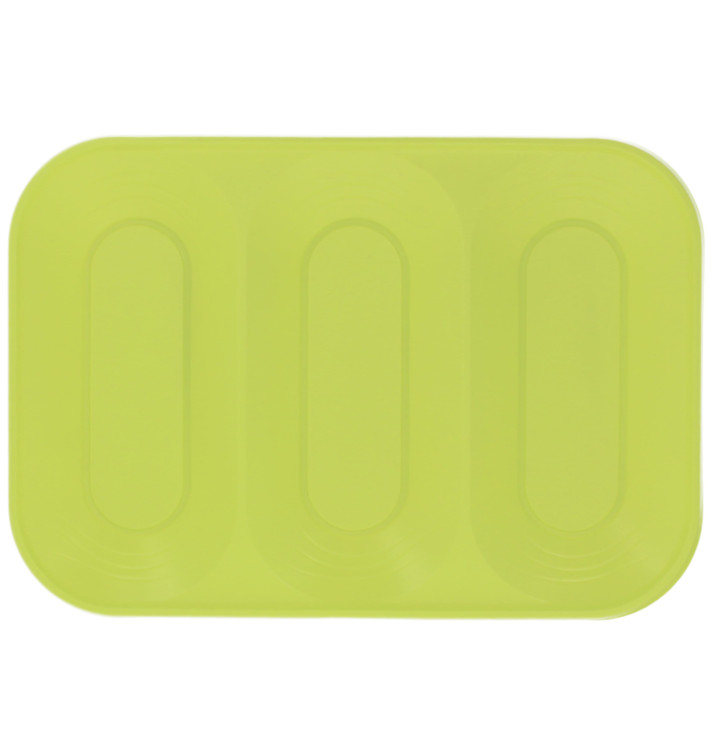 Bandeja de Plastico PP "X-Table" 3C Lima 330x230mm (30 Uds)