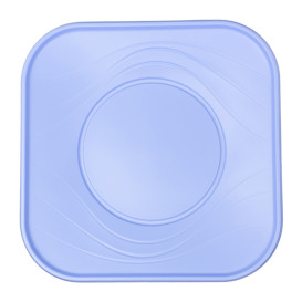 Plato de Plastico PP "X-Table" Cuadrado Violeta 230mm (8 Uds)