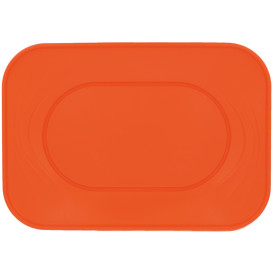 Bandeja de Plastico PP "X-Table" Naranja 330x230mm (2 Uds)