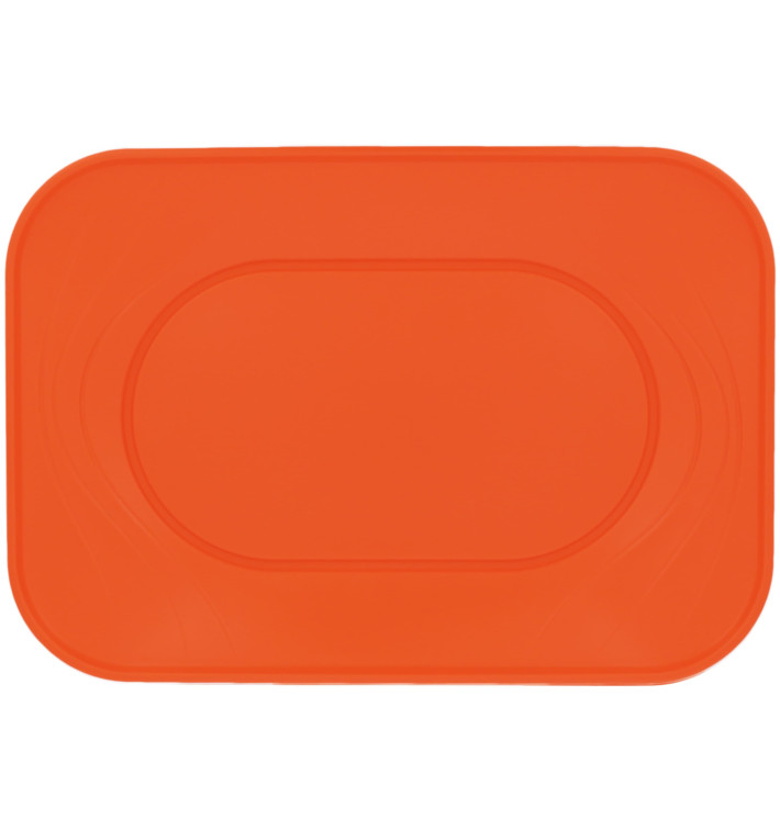 Bandeja de Plastico PP "X-Table" Naranja 330x230mm (2 Uds)