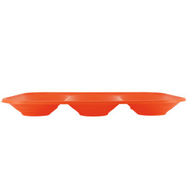 Bandeja de Plastico PP "X-Table" 3C Naranja 330x230mm (2 Uds)