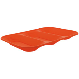 Bandeja de Plastico PP "X-Table" 3C Naranja 330x230mm (2 Uds)