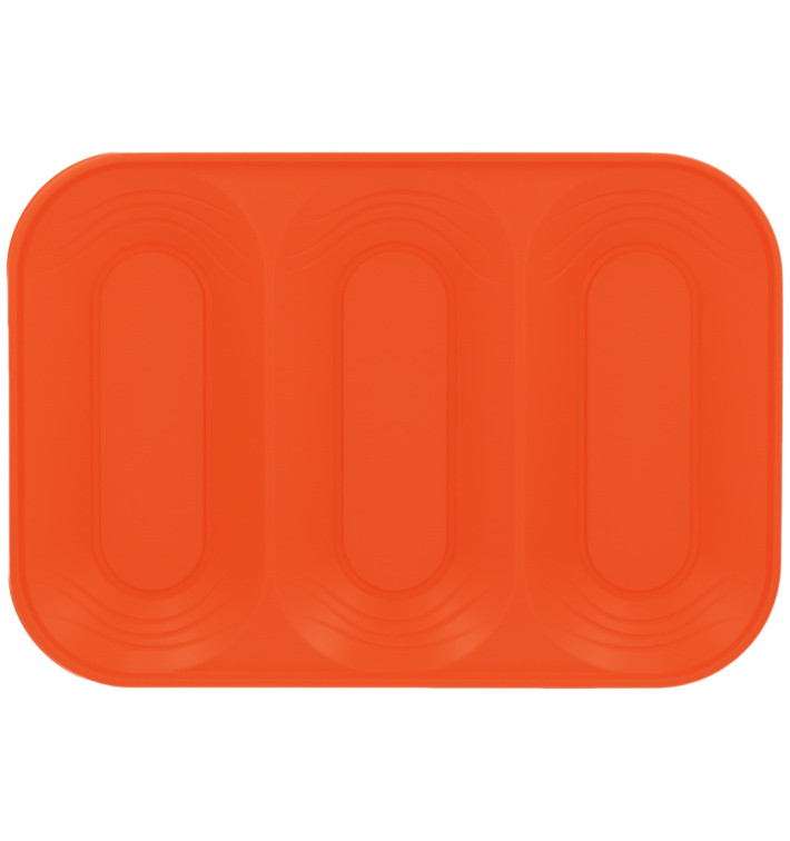 Bandeja de Plastico PP "X-Table" 3C Naranja 330x230mm (2 Uds)