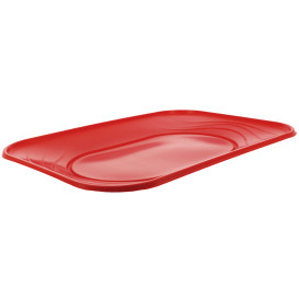 Bandeja de Plastico PP "X-Table" Rojo 330x230mm (2 Uds)