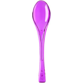 Cuchara de Plastico Fly Fucsia Transp. 145mm (50 Uds)