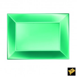 Bandeja Plastico Verde Nice Pearl PP 280x190mm (12 Uds)