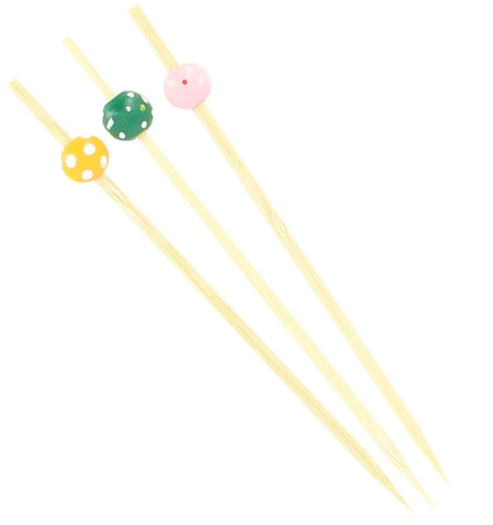 Pinchos de Bambu "Punteado" Surtido 120mm (5000 Uds)