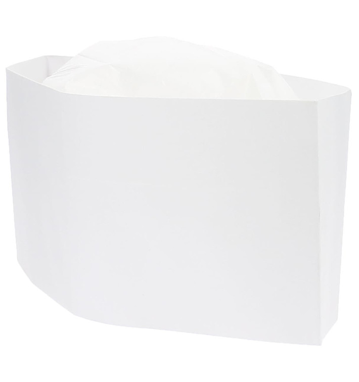 Gorro Cocinero Barco Papel  Blanco (1000 Uds)
