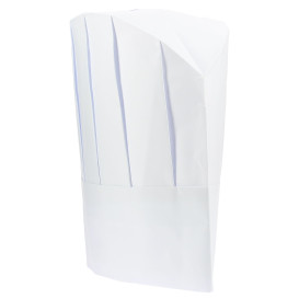Gorro Cocinero Continental  Papel  Blanco (100 Uds)