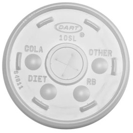 Tapa de Plástico PS Cruz para Vaso FOAM Ø9,4cm  (1000 Uds)