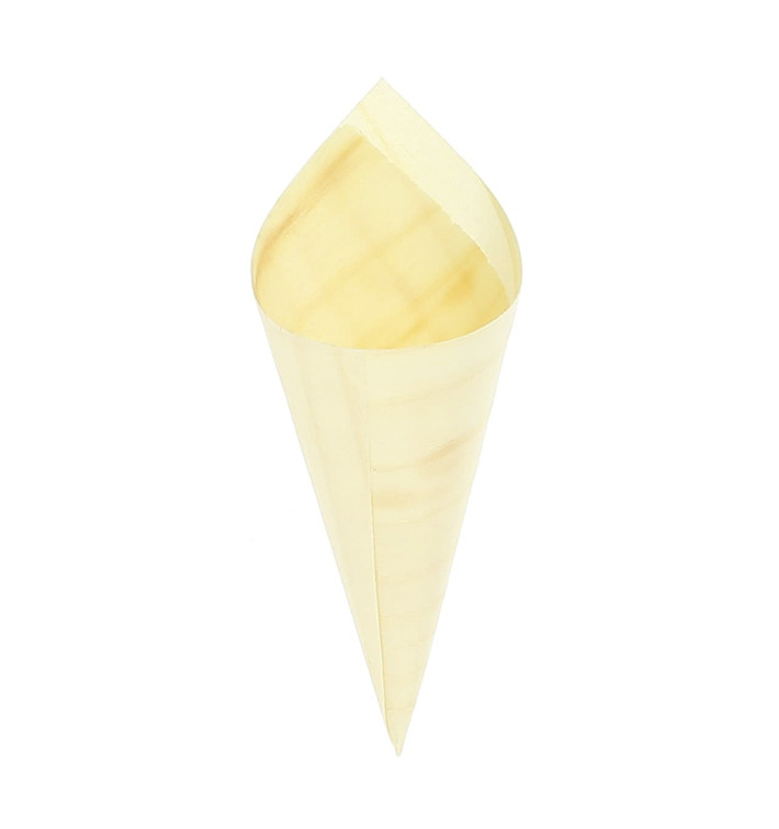 Cucurucho de Madera de Abedul 80mm (50 Uds) Cucurucho de Madera de Abedul 80mm (50 Uds)