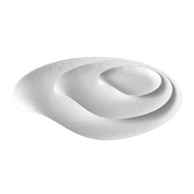 Plato Wasara Blanco Biodegradable Maru M (200 Uds)