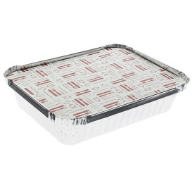 Tapa para Bandeja Aluminio 6C. 650ml (100 Uds)