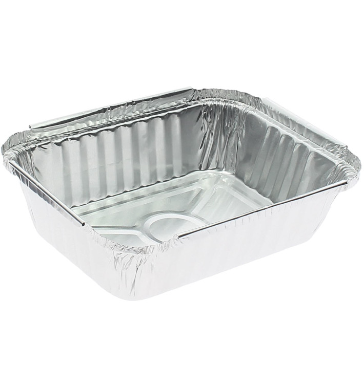 Bandeja Aluminio 6C. 590ml 191x141x33mm (100 Uds)